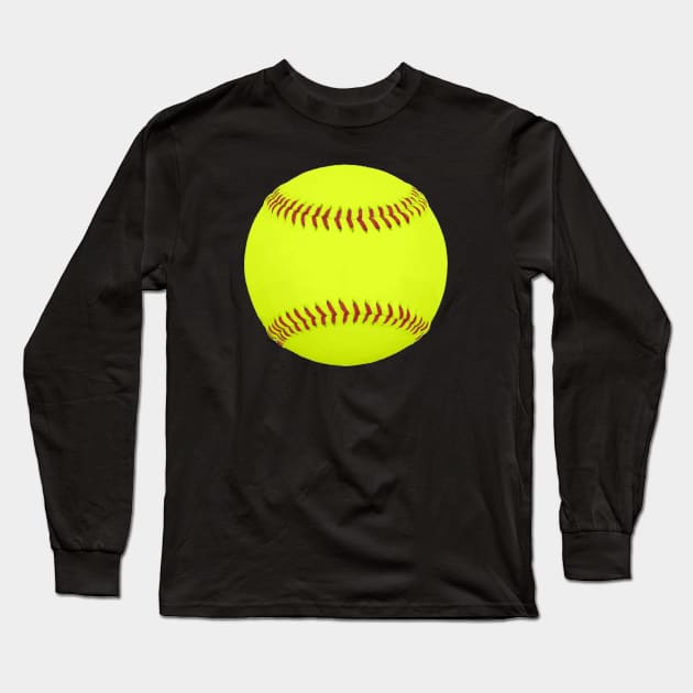 Softball Long Sleeve T-Shirt by Tomorrowland Arcade